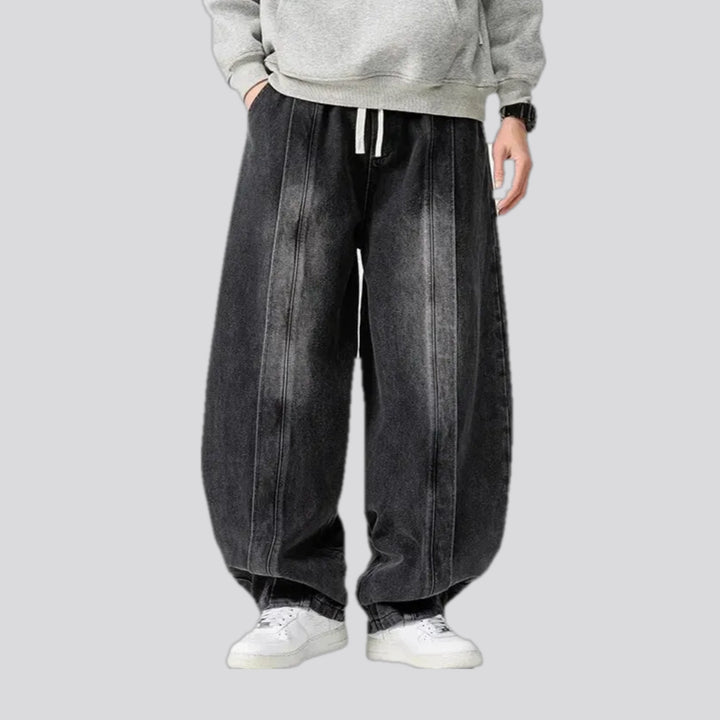 Baggy Mid-waist Faded Jean Joggers for Men | Jeans4you.shop