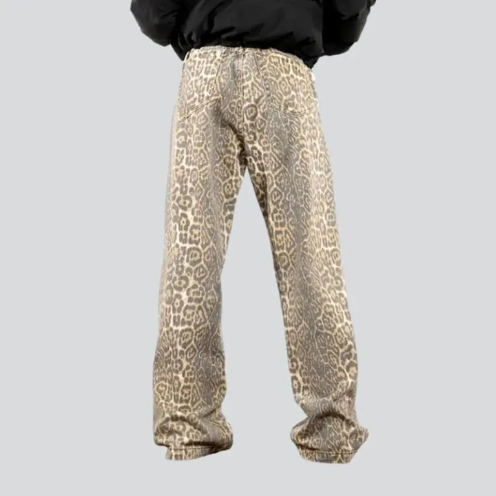 Baggy yellow jeans
 for women