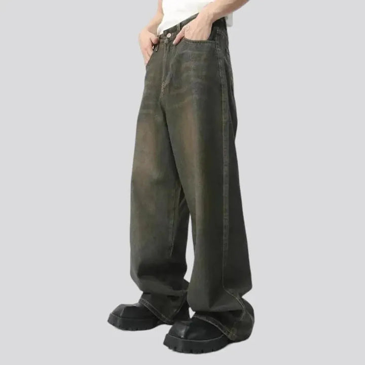 Dark-wash vintage jeans
 for men