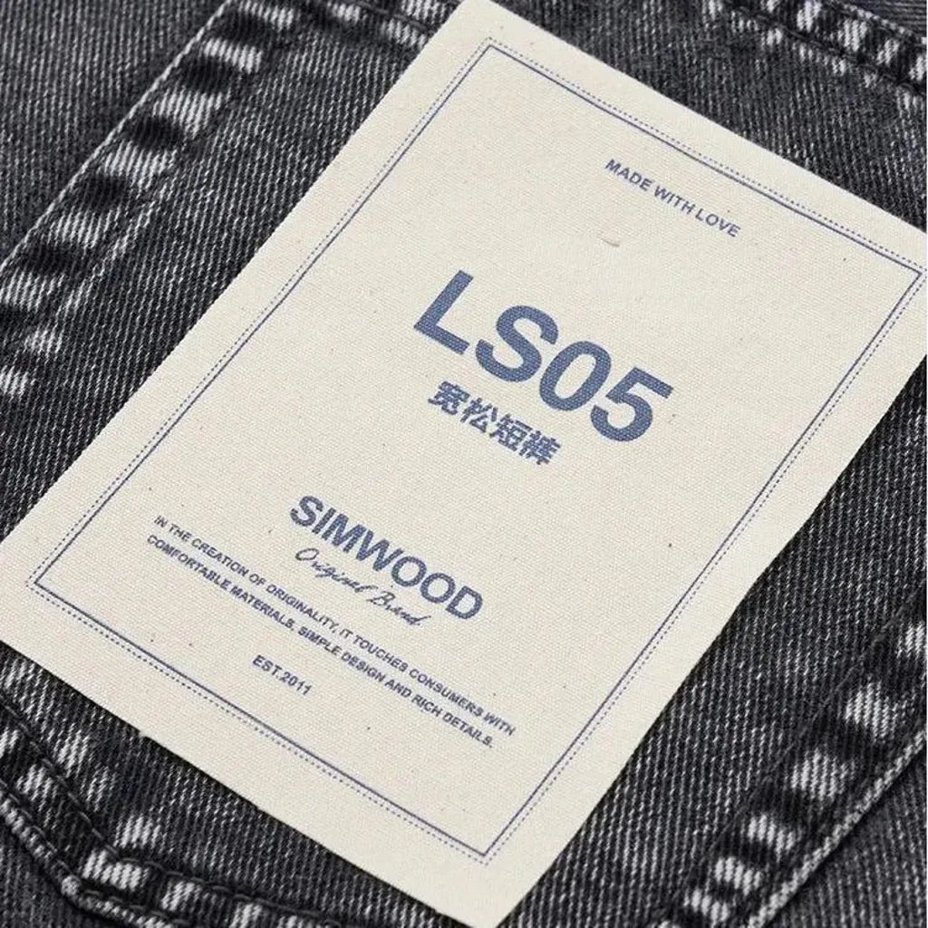 Cargo vintage men's jeans shorts