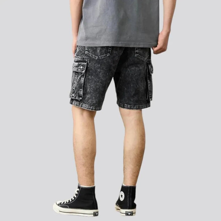 Cargo vintage men's jeans shorts