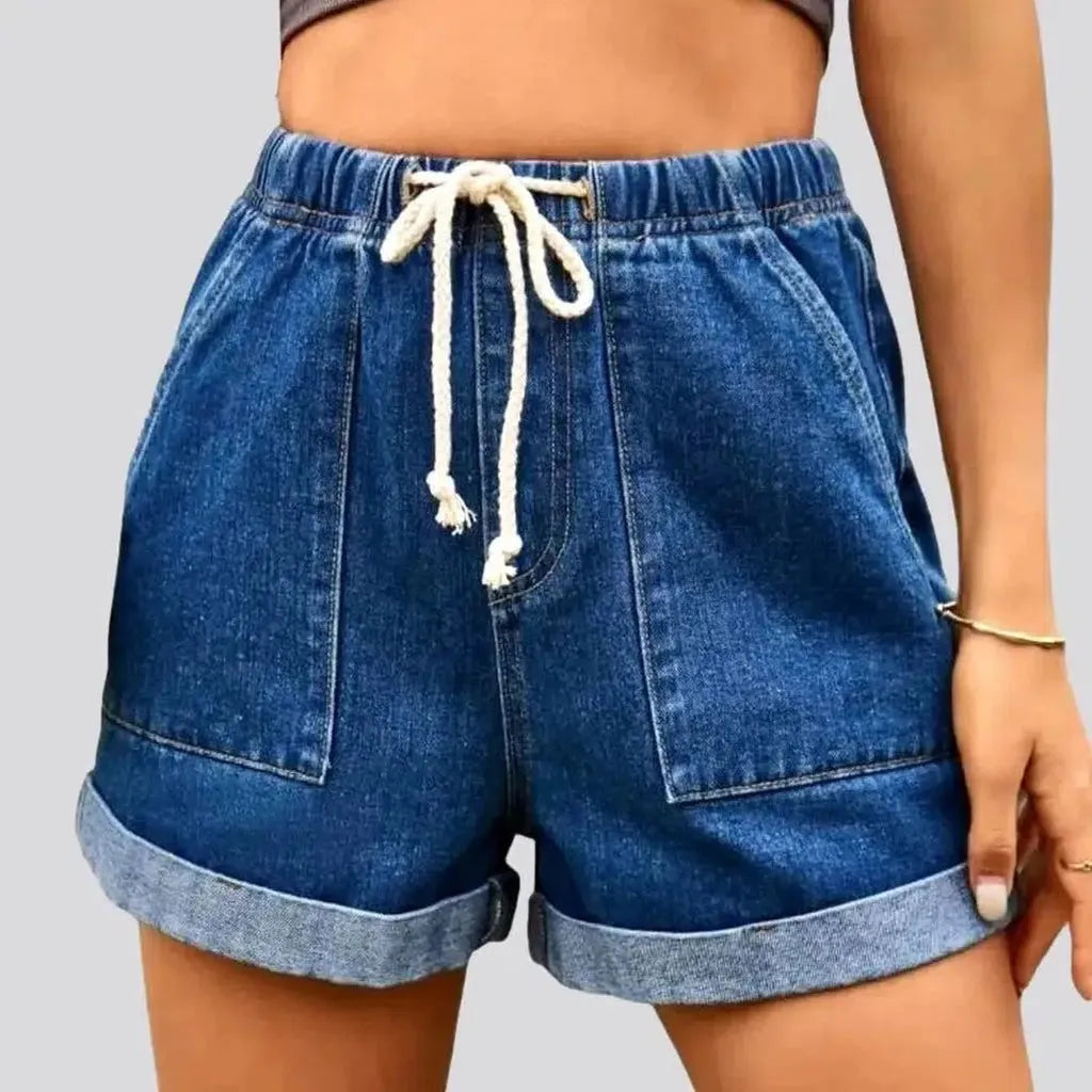 Loose stonewashed jean shorts for women | Jeans4you.shop