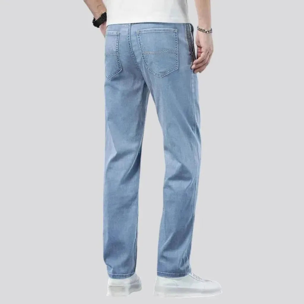 Lyocell men's stonewashed jeans