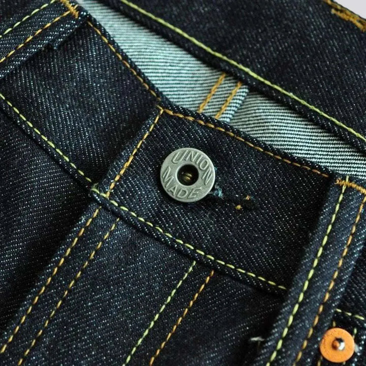 Straight 18oz men's self-edge jeans